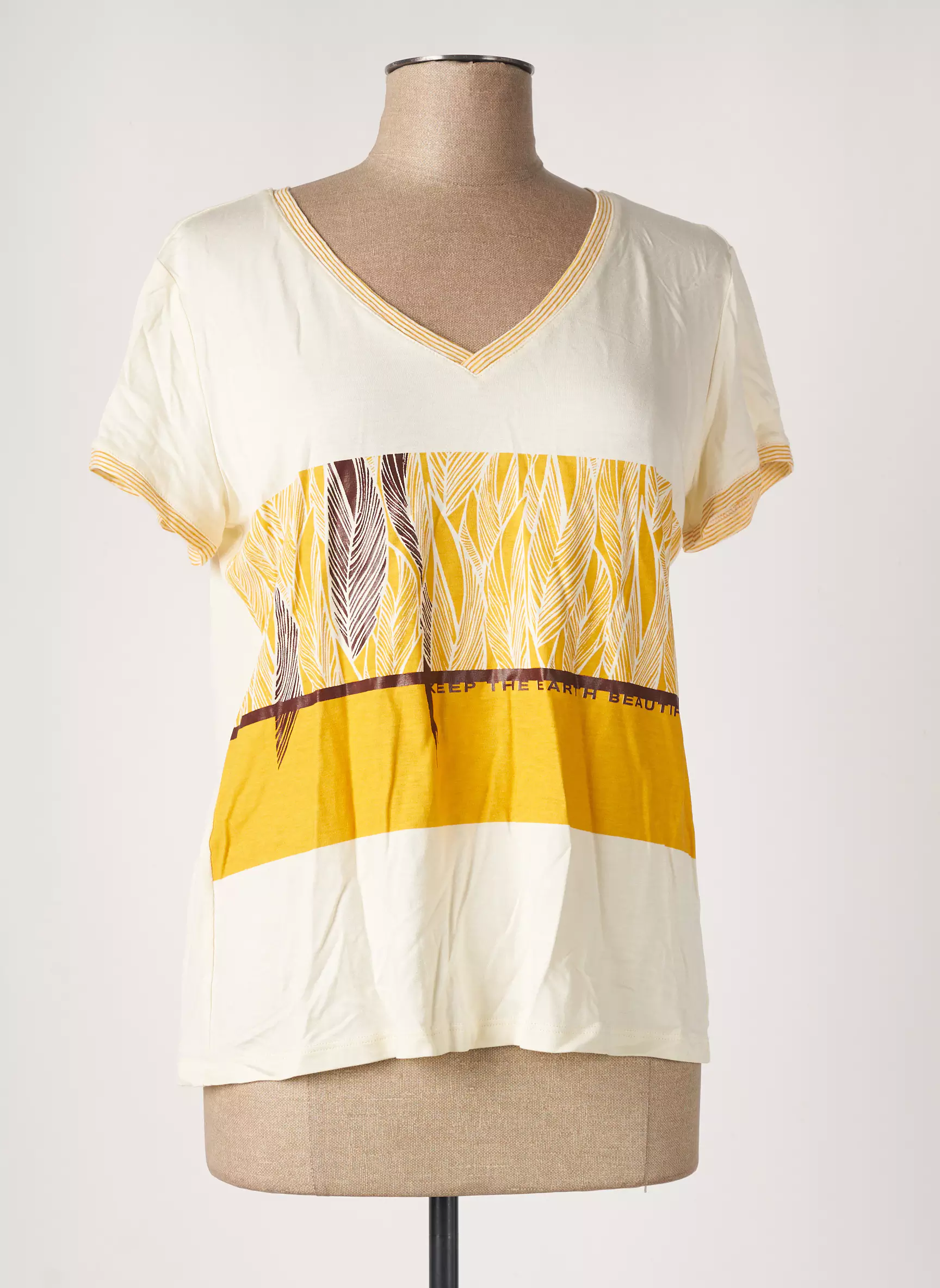 Paz Torras Tshirts Femme couleur jaune