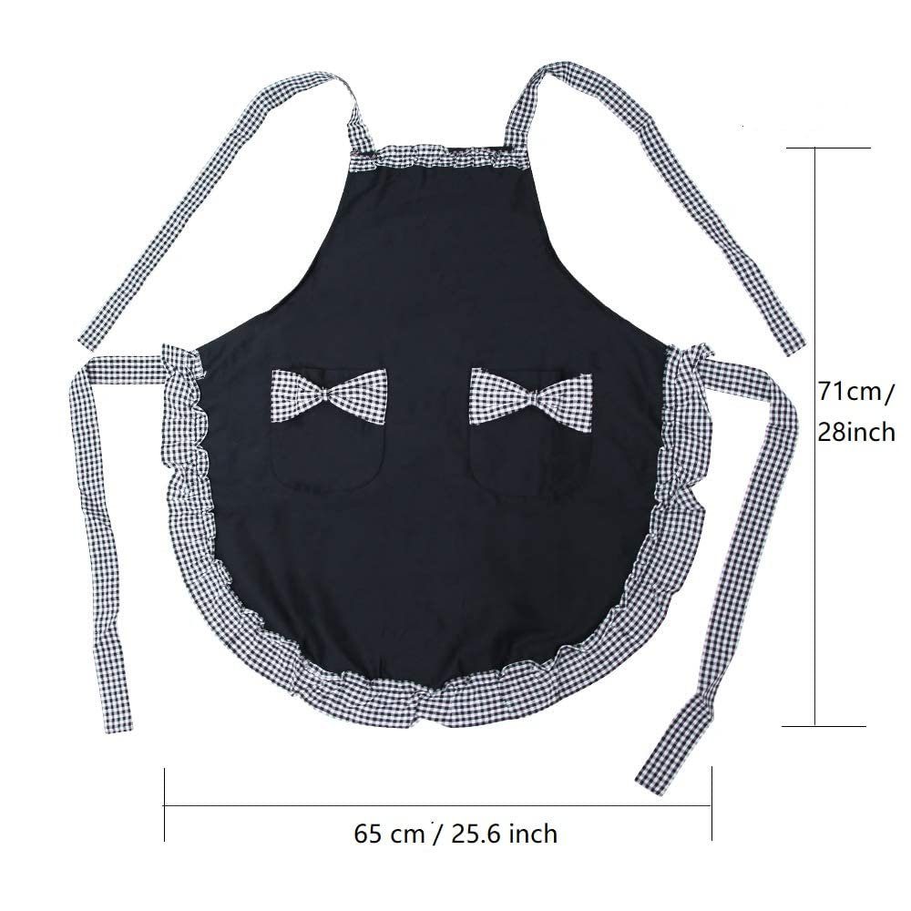 FeelGlad Kochschürze Hübsche Vintage-Damenschürze mit Taschen