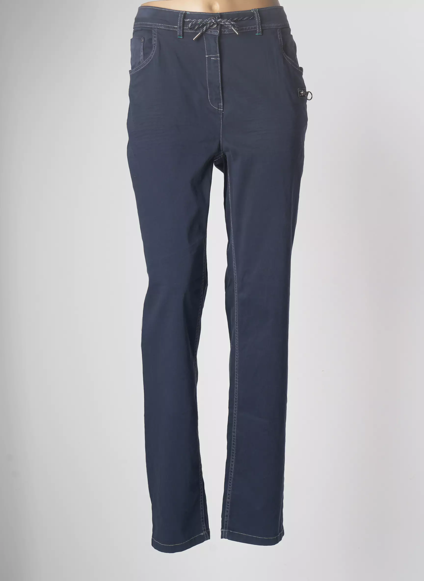 Cecil Pantalons Slim Femme couleur bleu