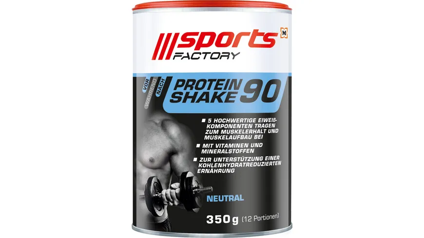 SPORTS FACTORY Proteinshake 90 Neutral 350 g