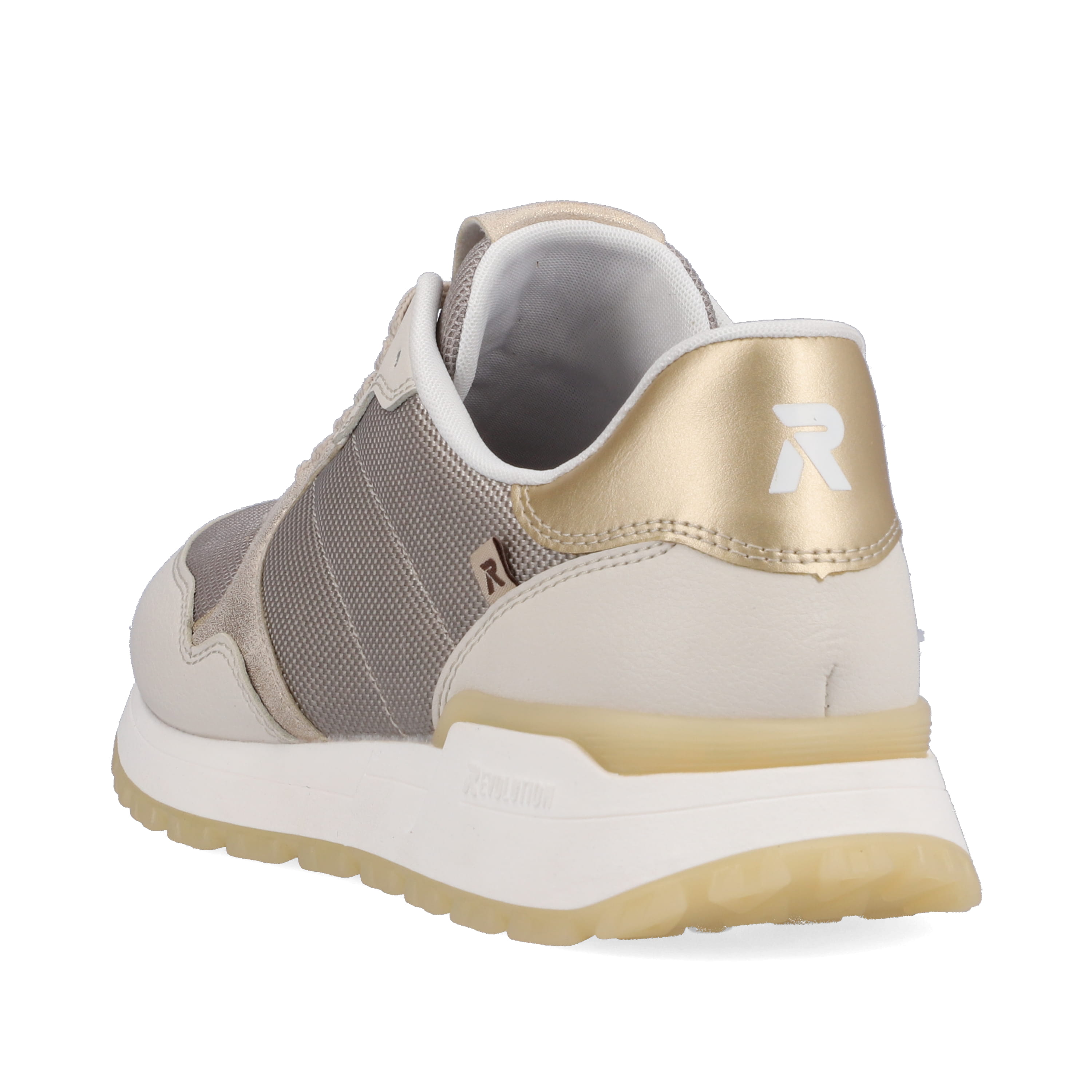 Rieker Damen Sneaker Low clay-beige rock-grey