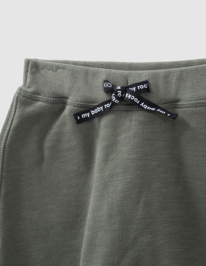 Pantalon kaki clair molleton bio bébé