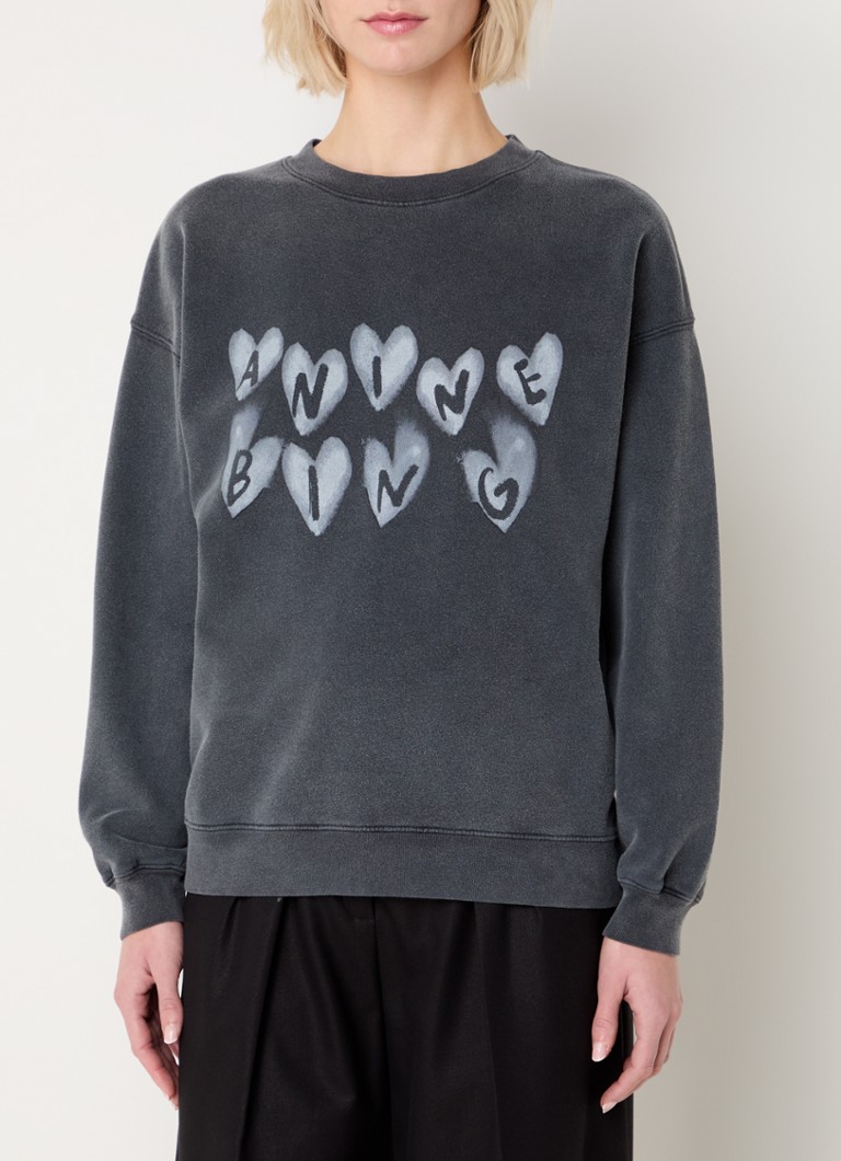 Pull Anine Bing Hearts avec imprimé logo