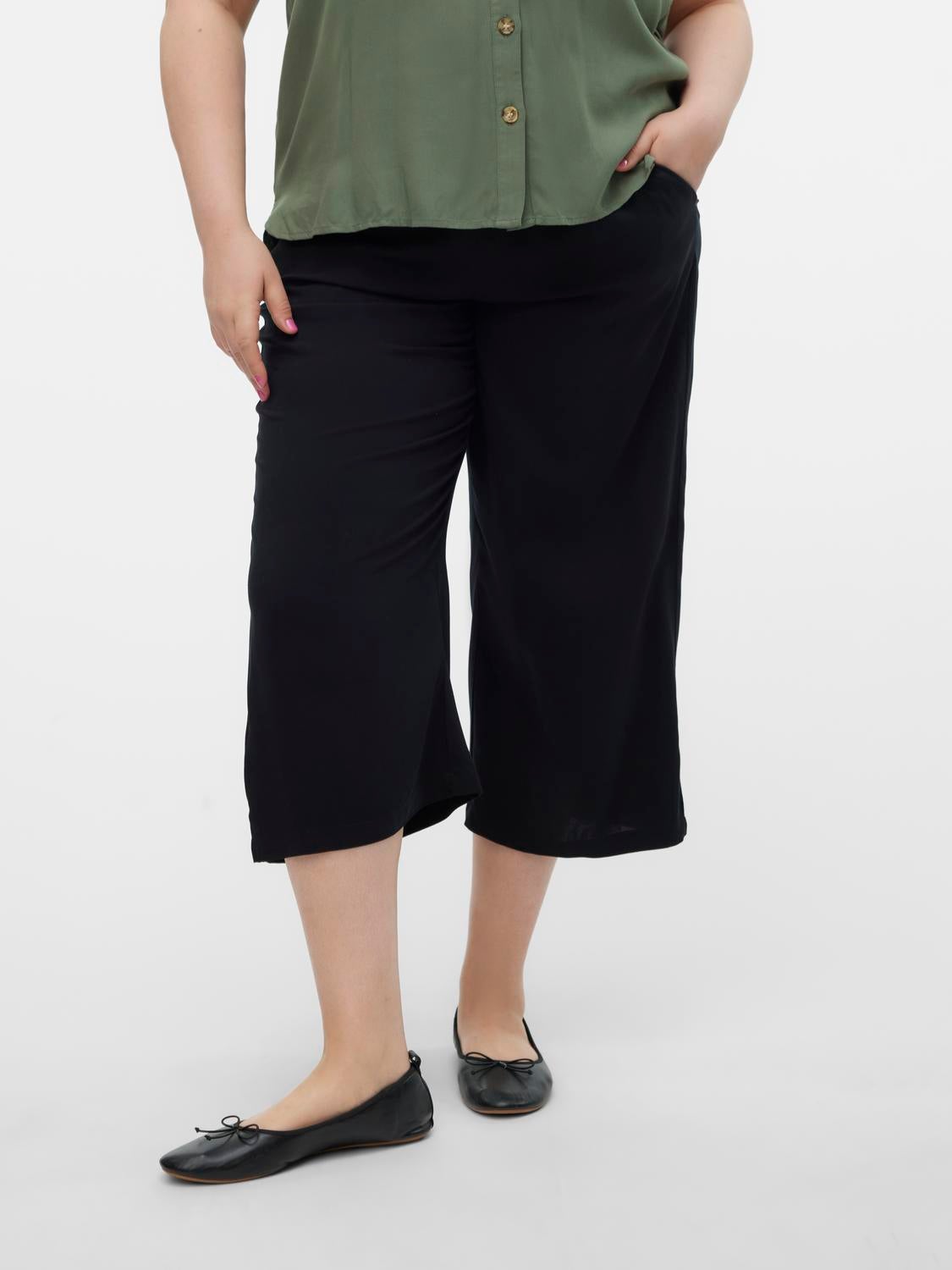 VMCEASY Hohe Taille Culottehose