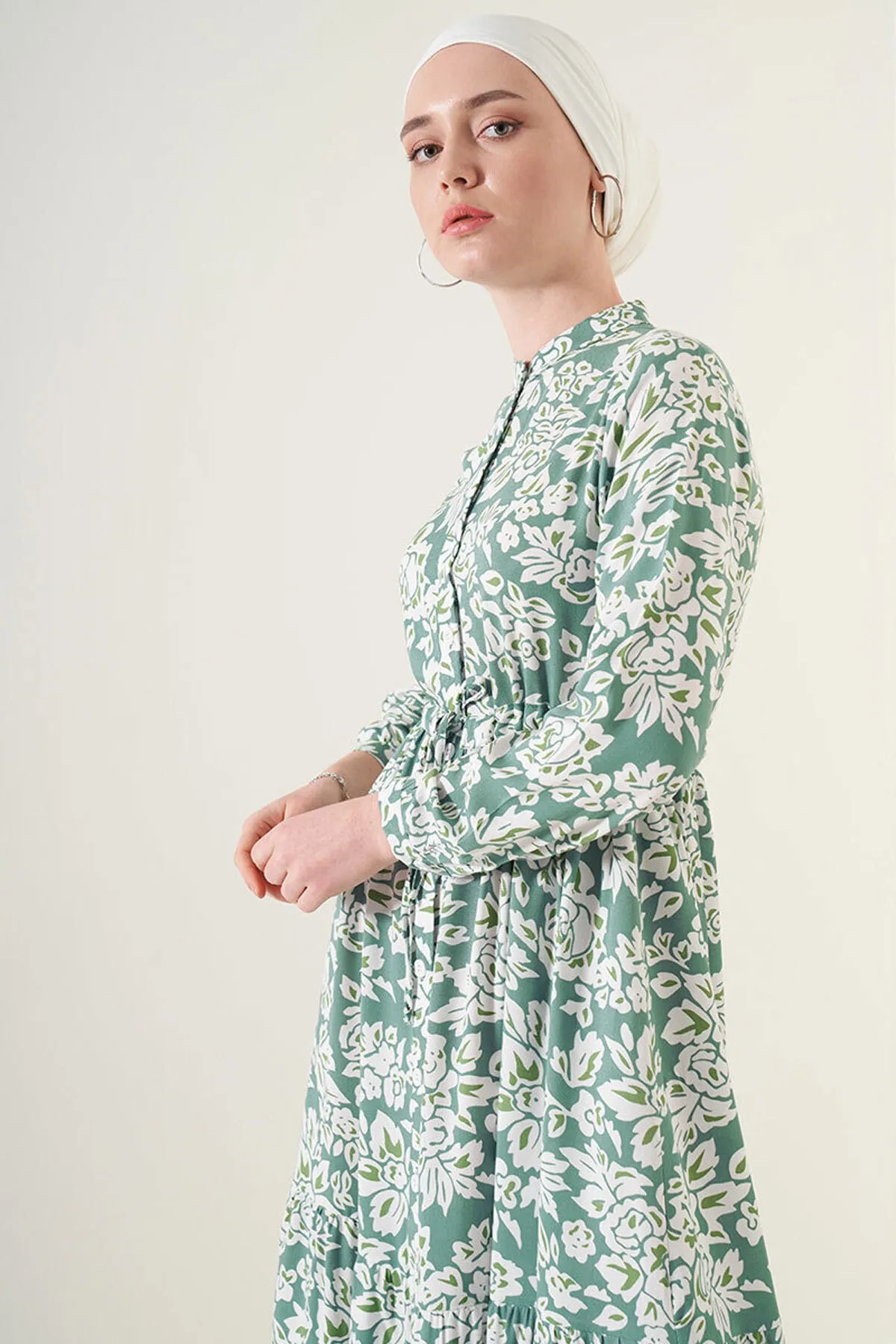 Bigdart  2144 Kleid mit gemustertem Kragen
