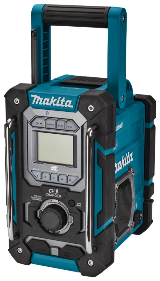 Radio de șantier Makita DMR301 cu Bluetooth și DAB, DAB+ și FM cu funcție de încărcare