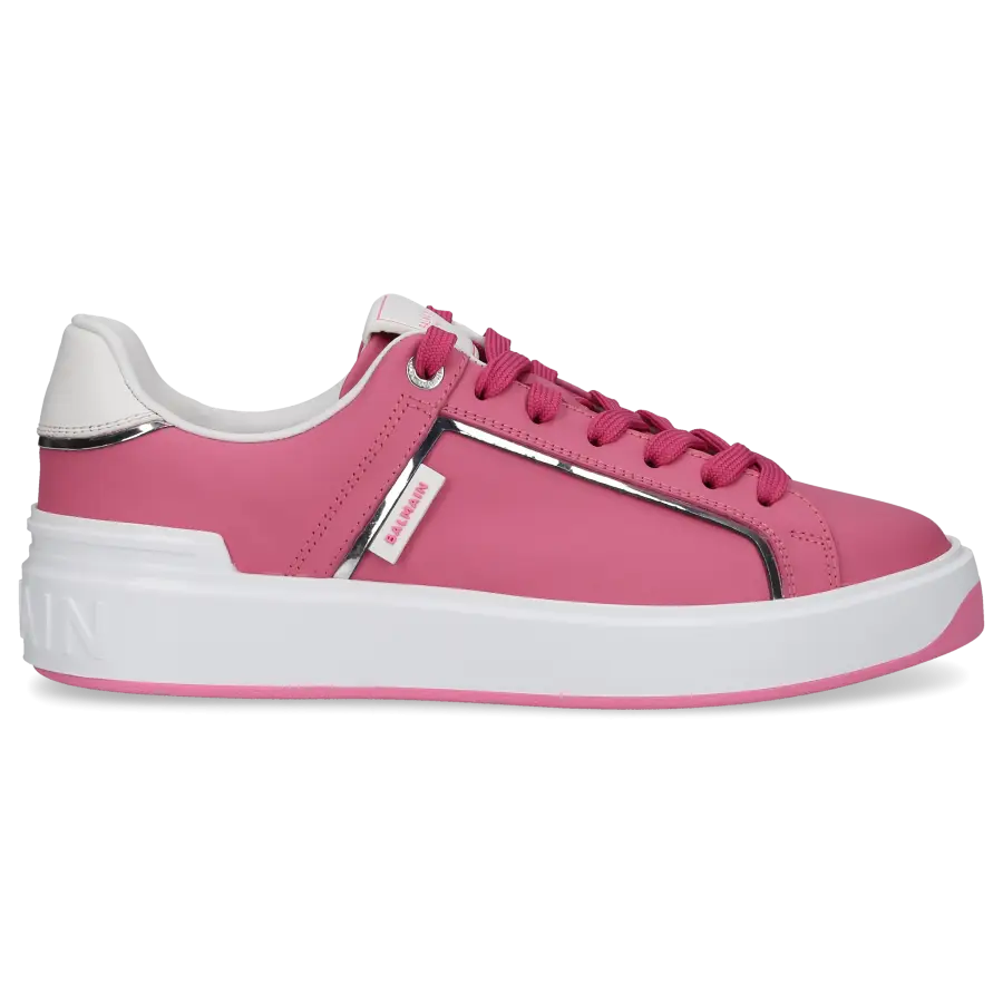 Balmain - Sneaker low B-COURT Kalbsleder - pink