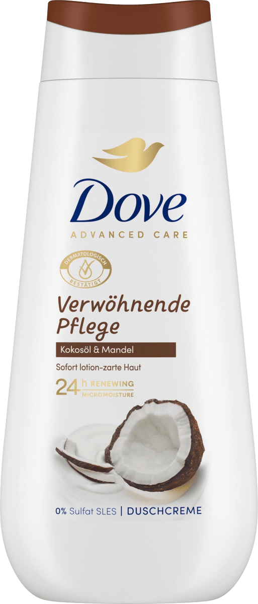 Duschcreme Advanced Care Verwöhnende Pflege, Kokosöl & Mandel, 225 ml
