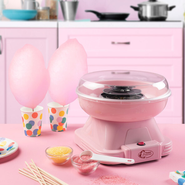 Zuckerwattemaschine, rosa