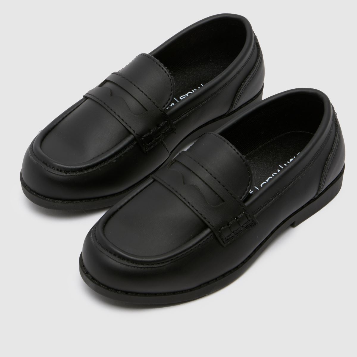 Schuh svarta blixtloafers Pojkar Juniorskor