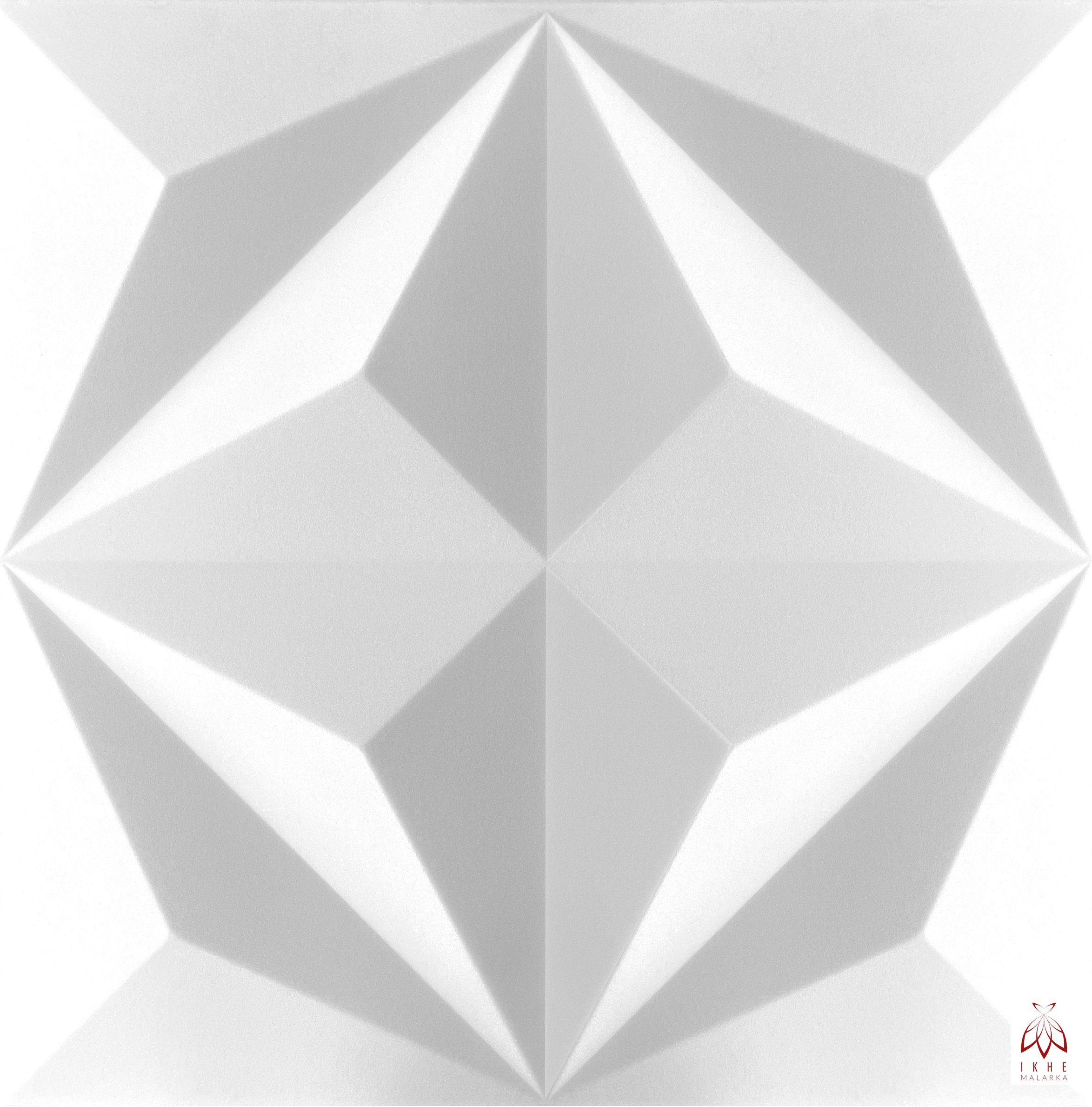 IKHEMalarka 3D Wandpaneel 4m²/16PCS Wanddeko Wandverkleidung Deckenpaneele POLYSTYROL, BxL: 50,00x50,00 cm, 0,25 qm, (16-tlg) 16 Stück = 4m²