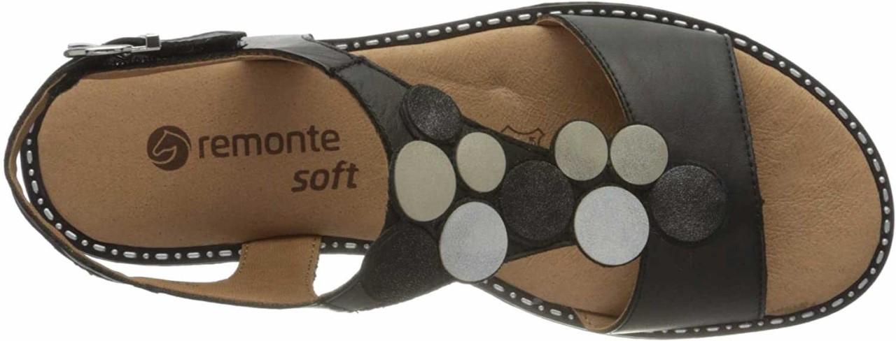 REMONTE Riemchen Sandalen schwarz Sandalette