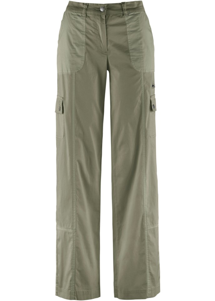 Baumwoll Cargohose mit Bequembund, Loose Fit