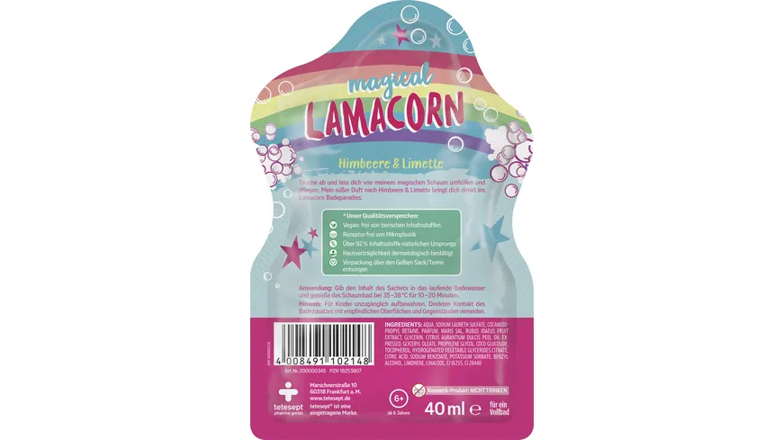 tetesept Badespaß Edition Schaumbad Magical Lamacorn 40 ml
