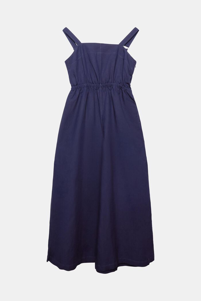Jumpsuit mit weitem Bein, Leinenmix