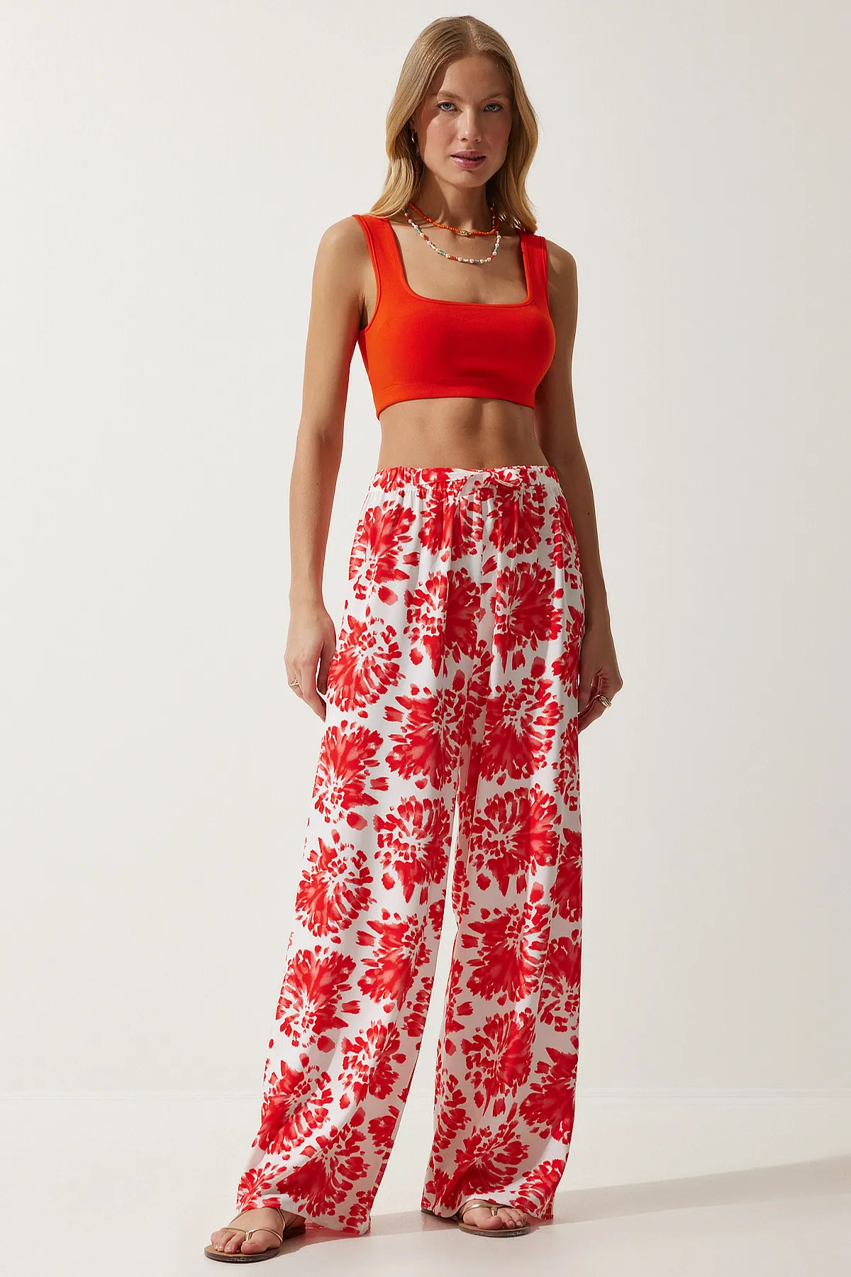 Happiness İstanbul  Hose - Ecru - Wide Leg