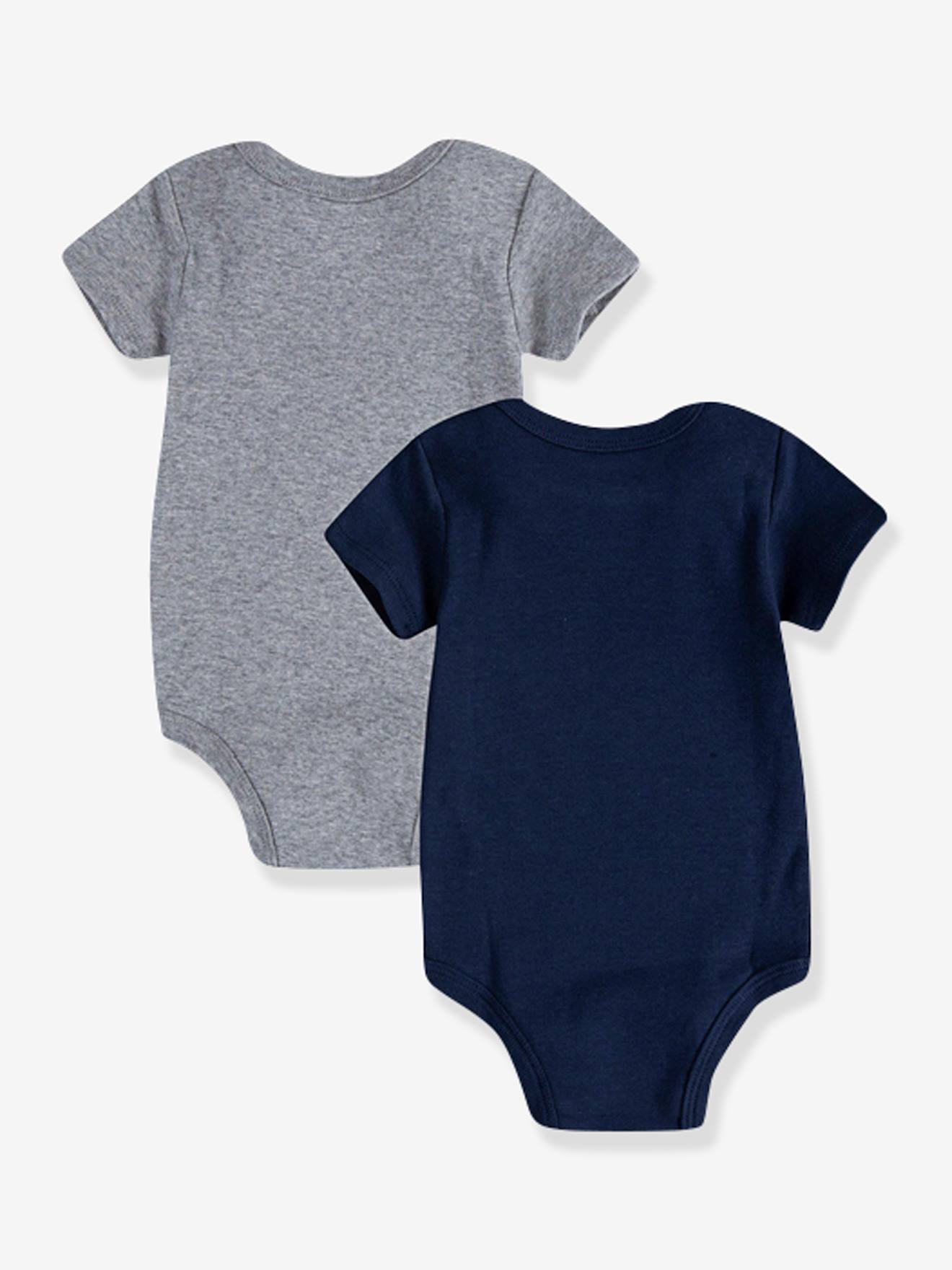 Levis 2er-Pack Baby Bodys BATWING Levi's - grau