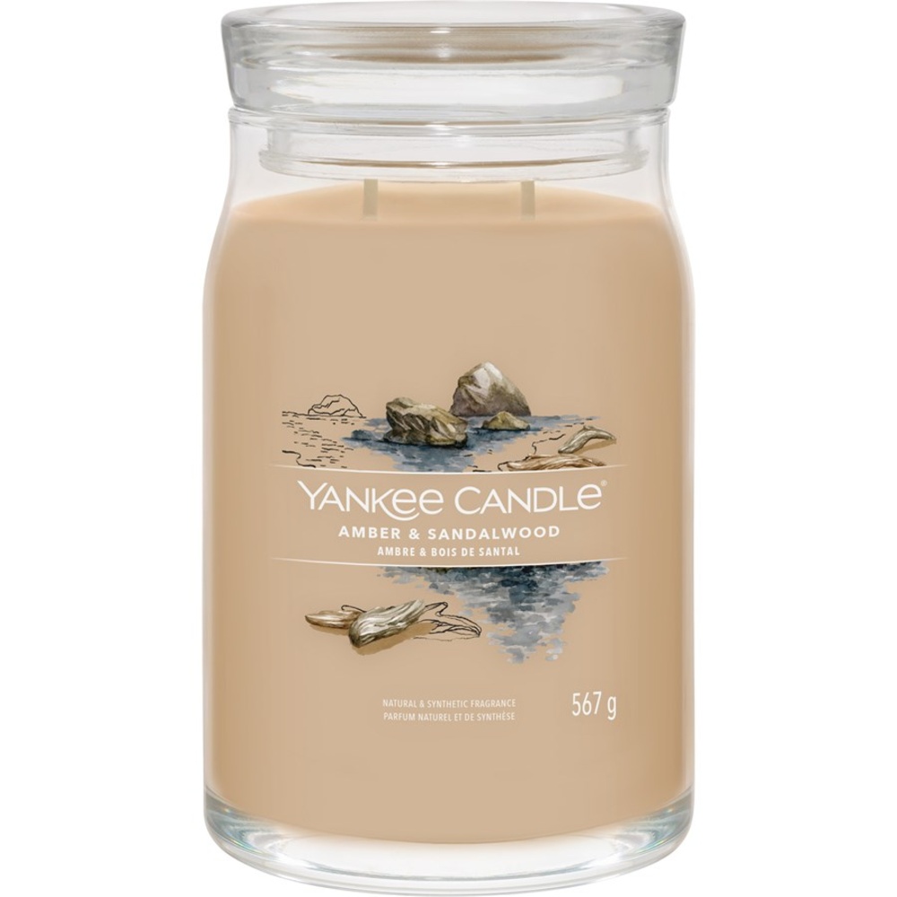 Yankee Candle Bougies parfumées Amber & Sandalwood Bougie