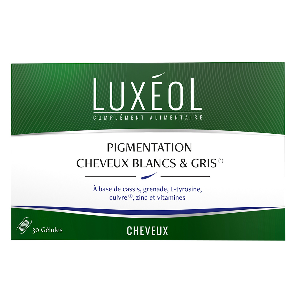 Luxéol Luxeol Pigmentation Cheveux blancs et gris Complément alimentaire