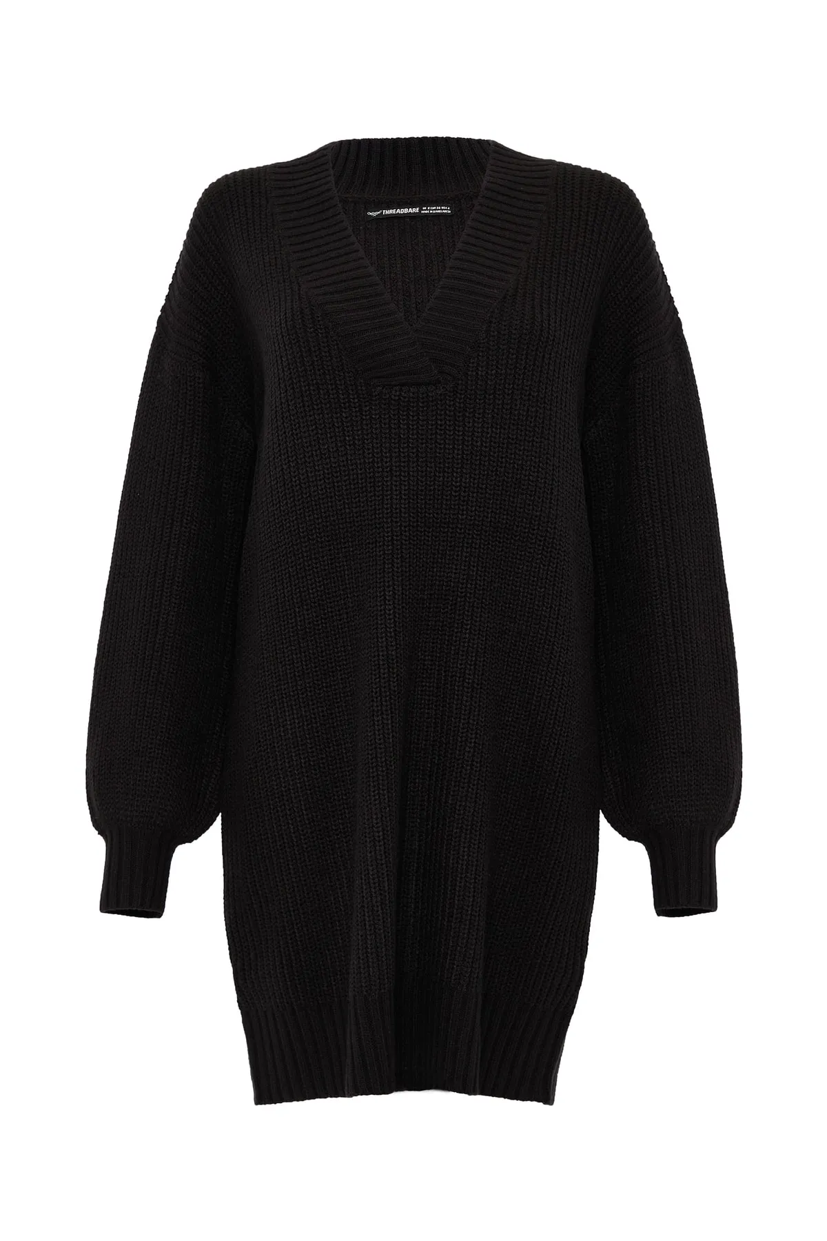 Threadbare  Kleid - Schwarz - Strickkleid