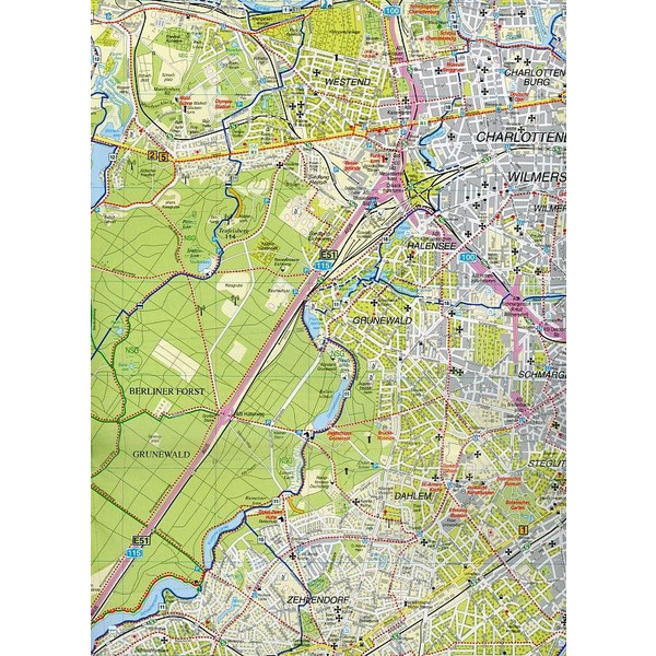 Berlin und Umgebung 1 : 35 000. Große Radwander- und Wanderkar - Wanderkarte