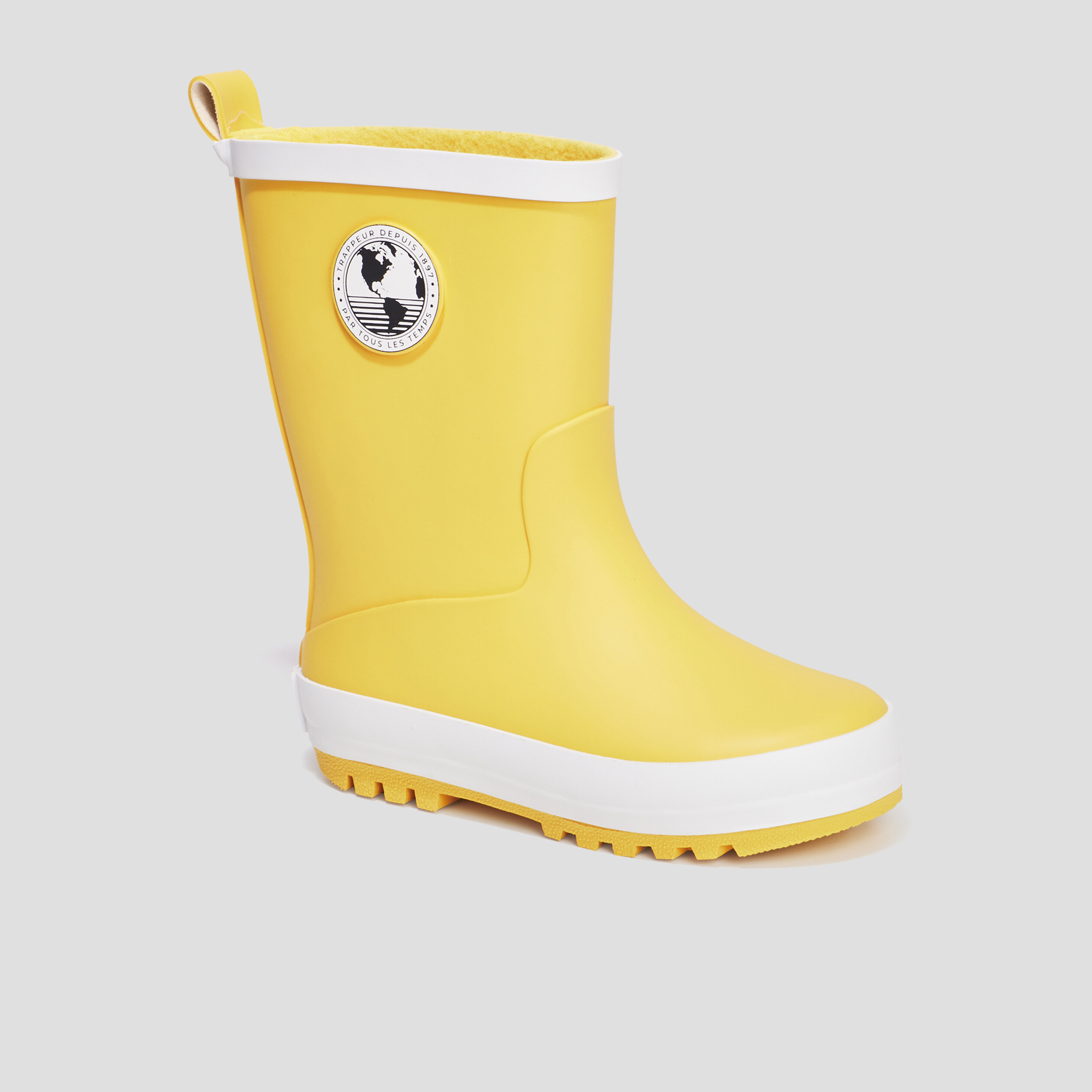 Bottes de pluie Trappeur jaune garçon | La Halle