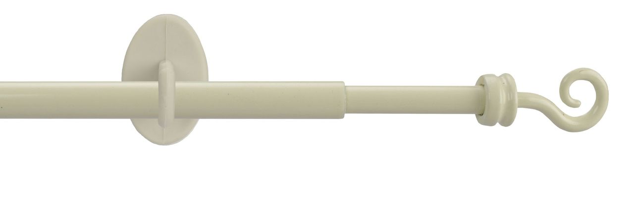 Bella Casa Bistrostange, Scheibengardinenstange Spirale 8 mm Ø, creme-weiß, ausziehbar 80-140 cm
