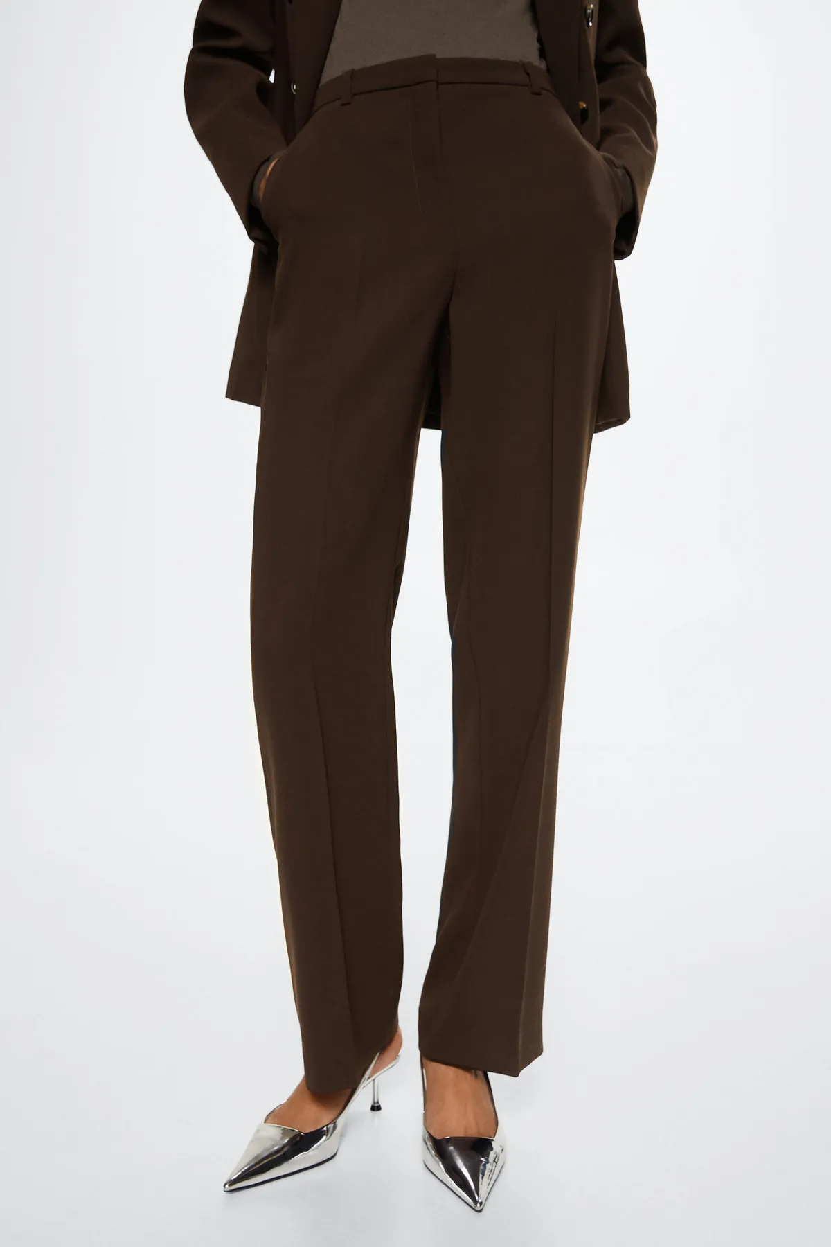 MANGO  37015134 Hosen und Leggings Schokolade