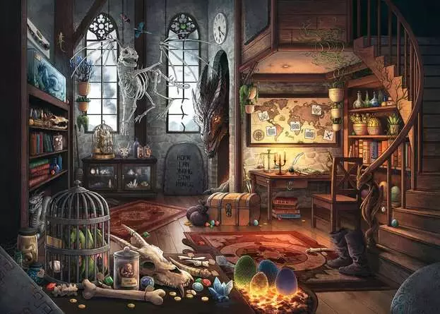 Puzzle 759 Teile - Im Drachenlabor