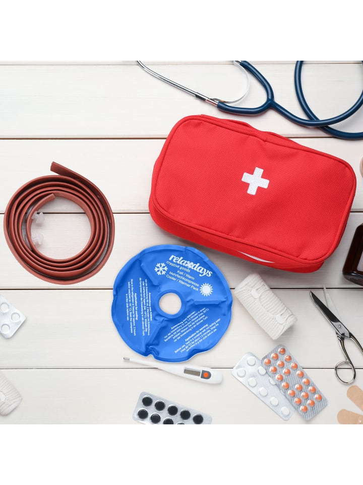 relaxdays 4 x Knie-Kühlpads in Blau günstig kaufen onesize