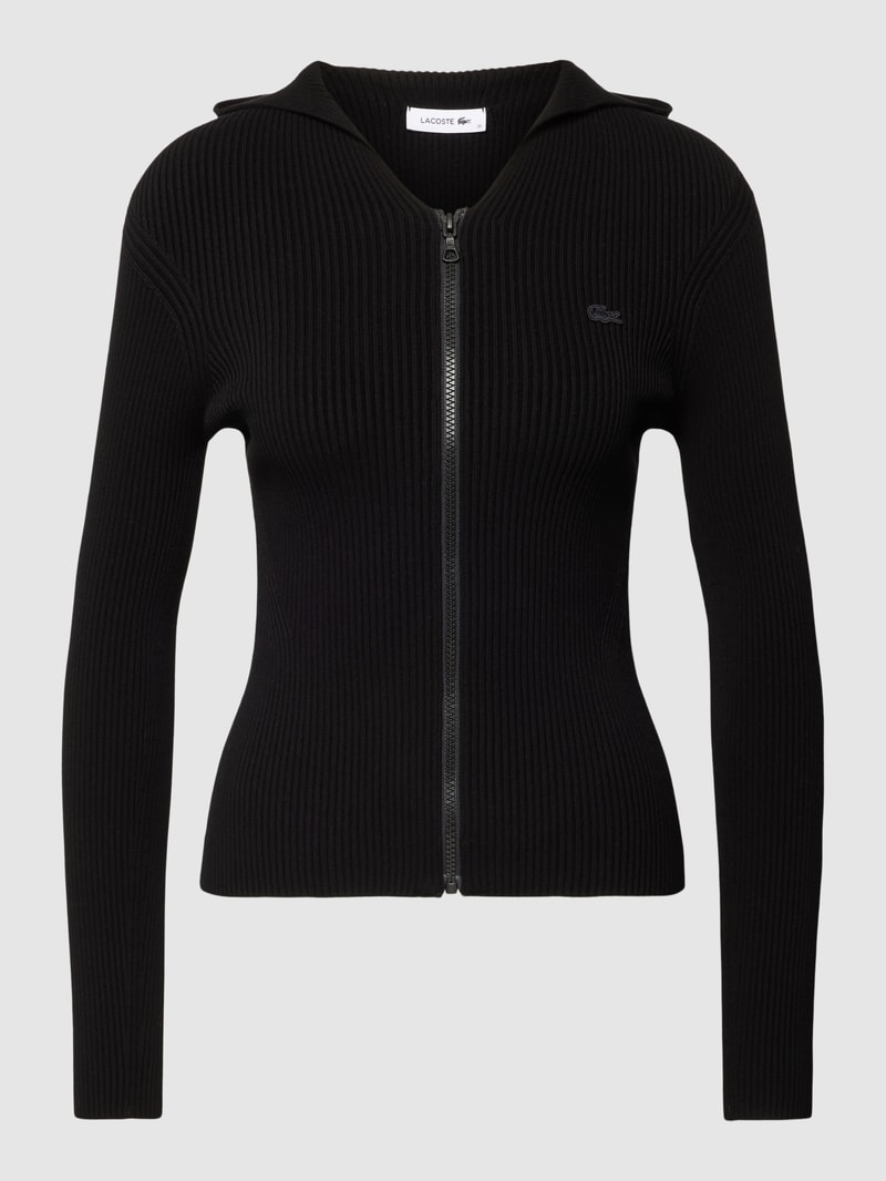Sweatjacke mit Viskose-Anteil in schwarz