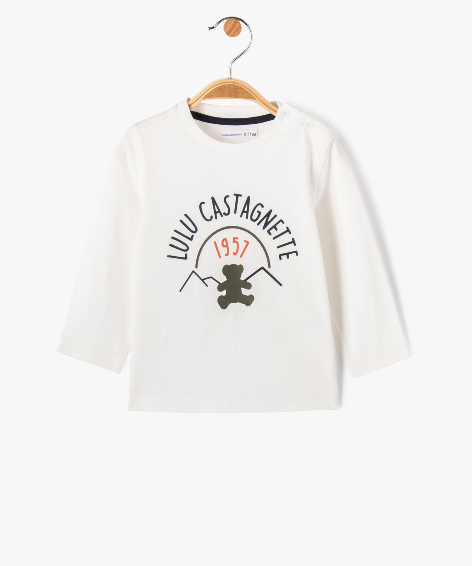 Ensemble chemise + tee-shirt manches longues bébé Garçon ... ecru | GEMO