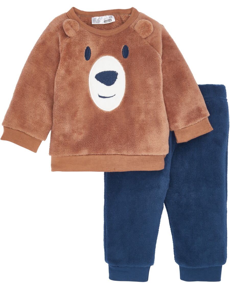 Minibaby Fleecepullover + Fleecehose