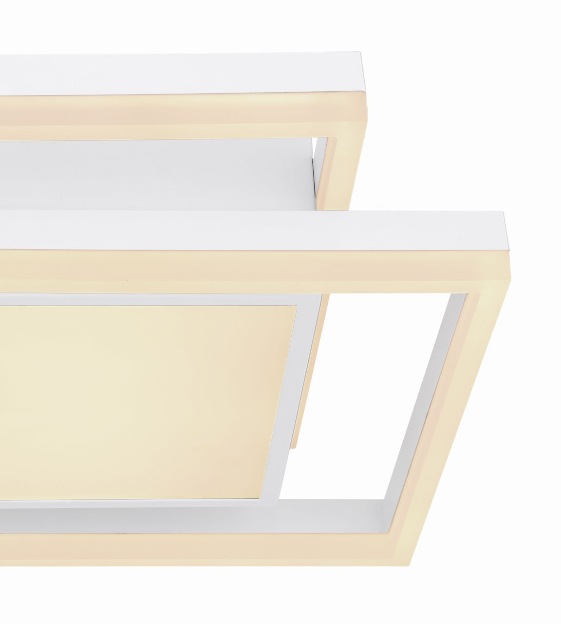 Globo Lighting - SQUARES - Deckenleuchte Metall weiß, LED