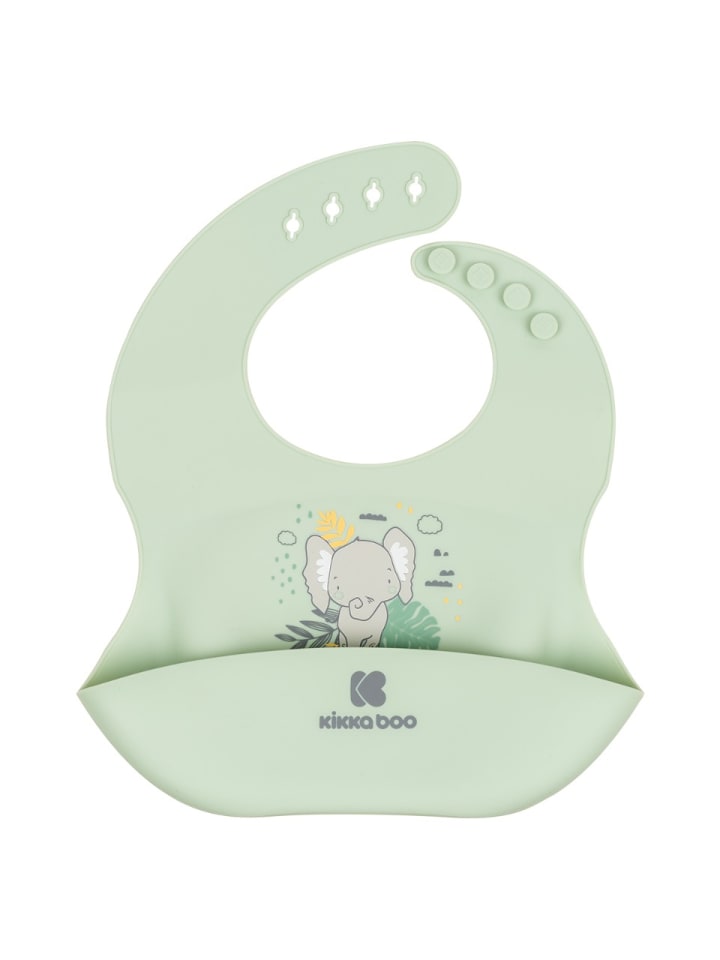 Kikkaboo Babylatz Savanna Friends in grün günstig kaufen onesize
