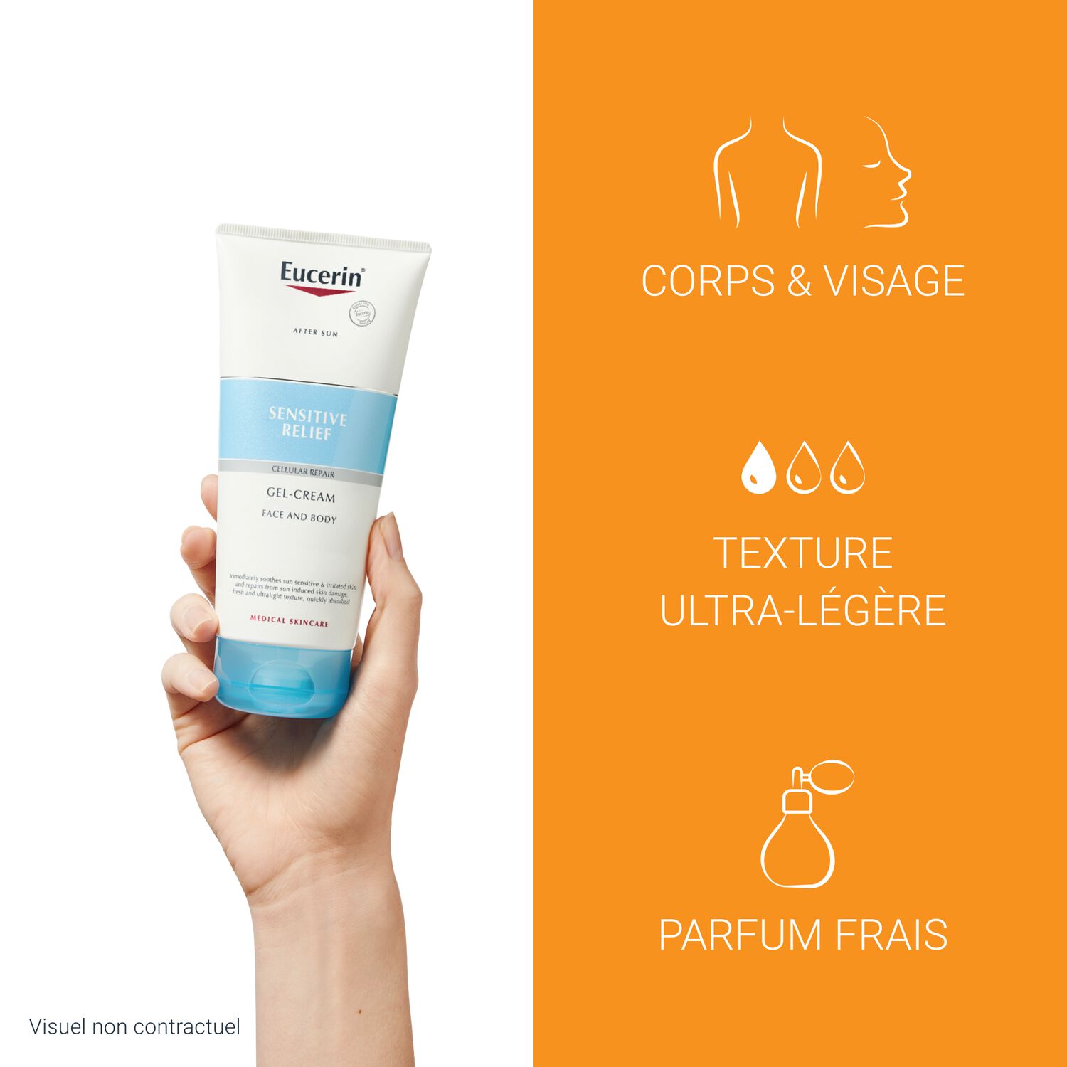 Eucerin Sensitive Relief Gel Crème Après-Soleil Visage & Corps