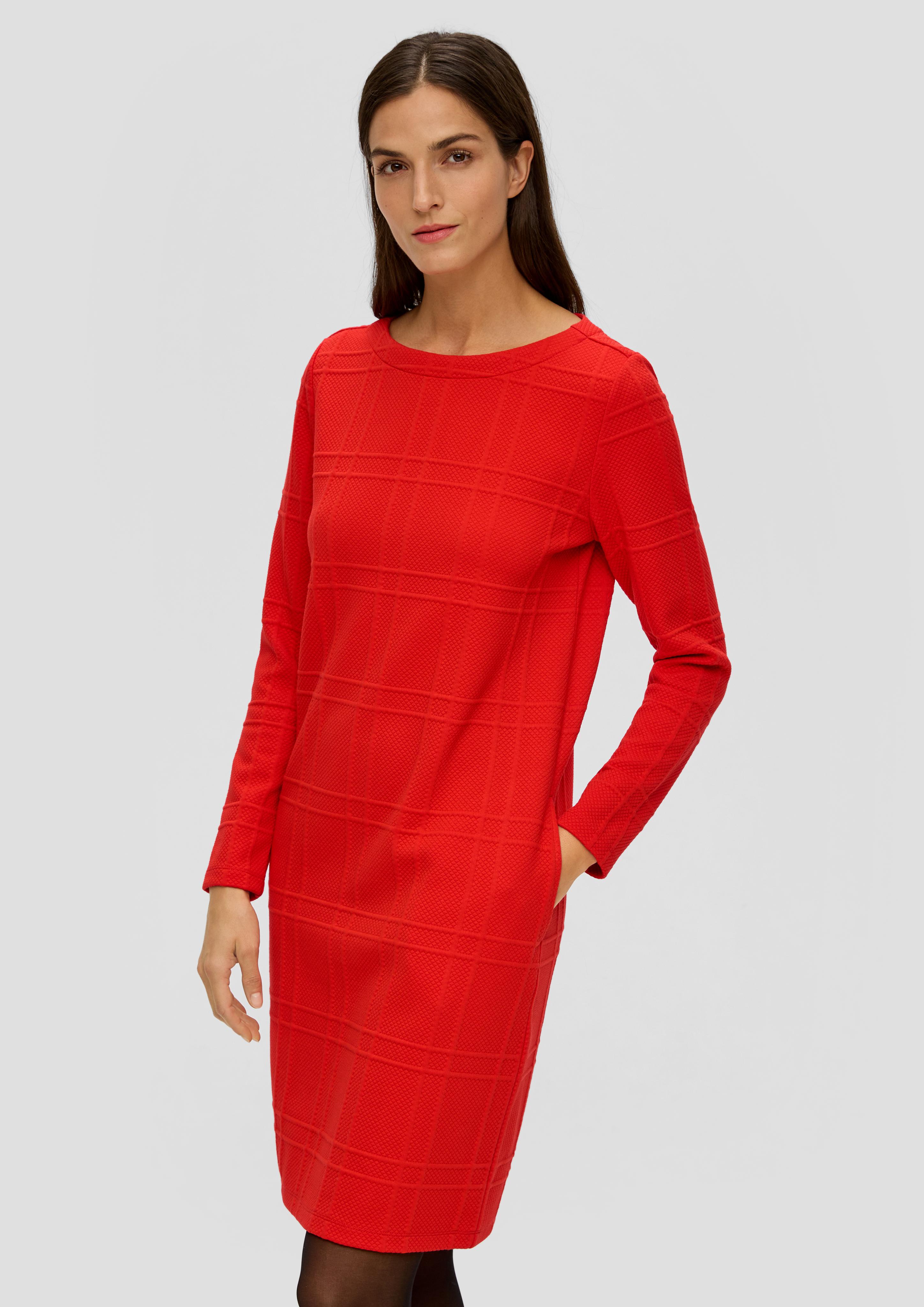 Jacquard-Kleid mit Viskose  2143031-3074