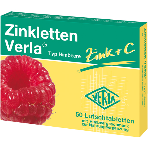 ZINKLETTEN Verla Himbeere Lutschtabletten  50 St  Lutschtabletten