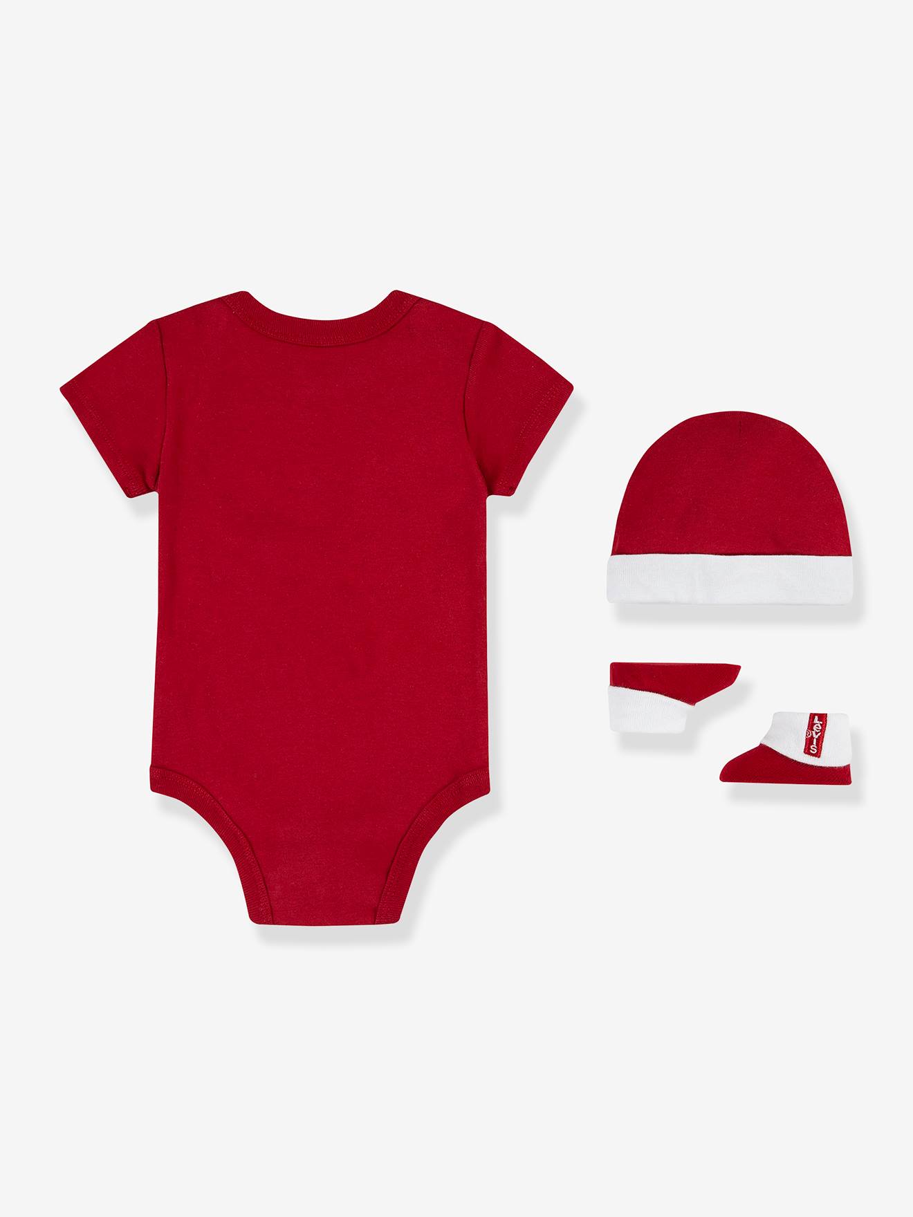 Levis Baby-Set: Body, Mütze & Schühchen BATWING Levi's - rot