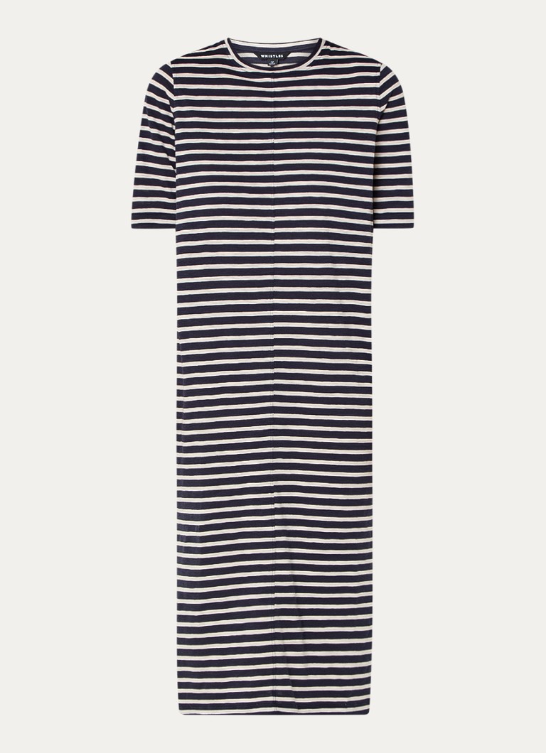 Rochie midi cu dungi bretone Whistles