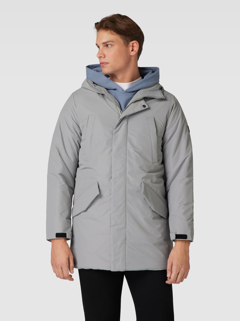 Parka mit Brusttasche Modell 'CARL' in hellgrau