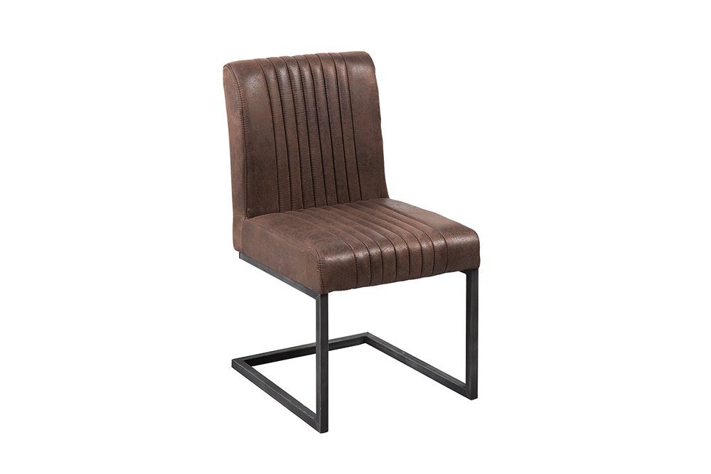 riess-ambiente Freischwinger BIG ASTON FARBWAHL, Esszimmer · Microfaser · Metall · Federkern · Industrial