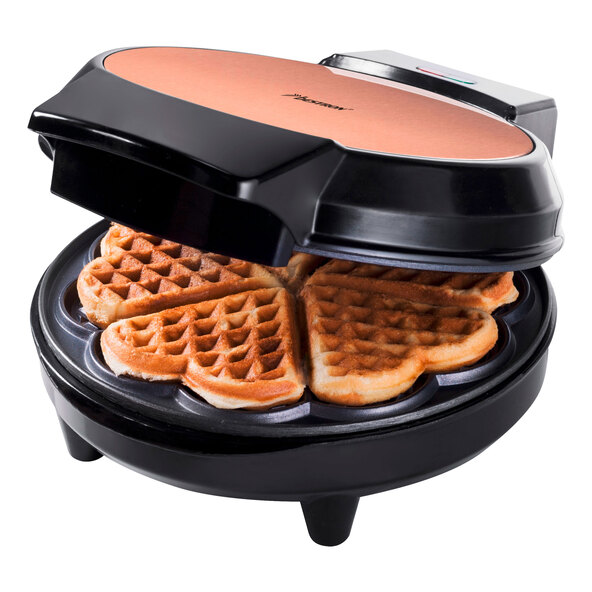 Waffeleisen, Herzform, kupfer