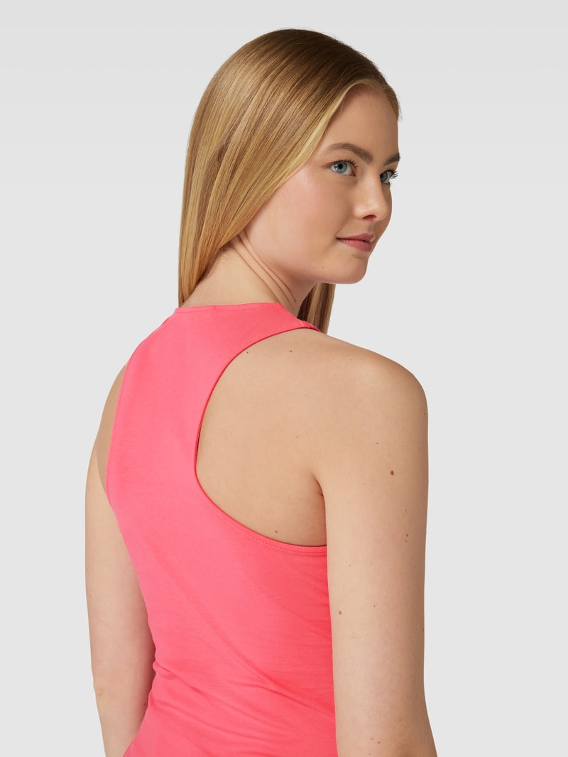 Tanktop mit Racerback Modell 'MICRO MONOLOGO' in pink