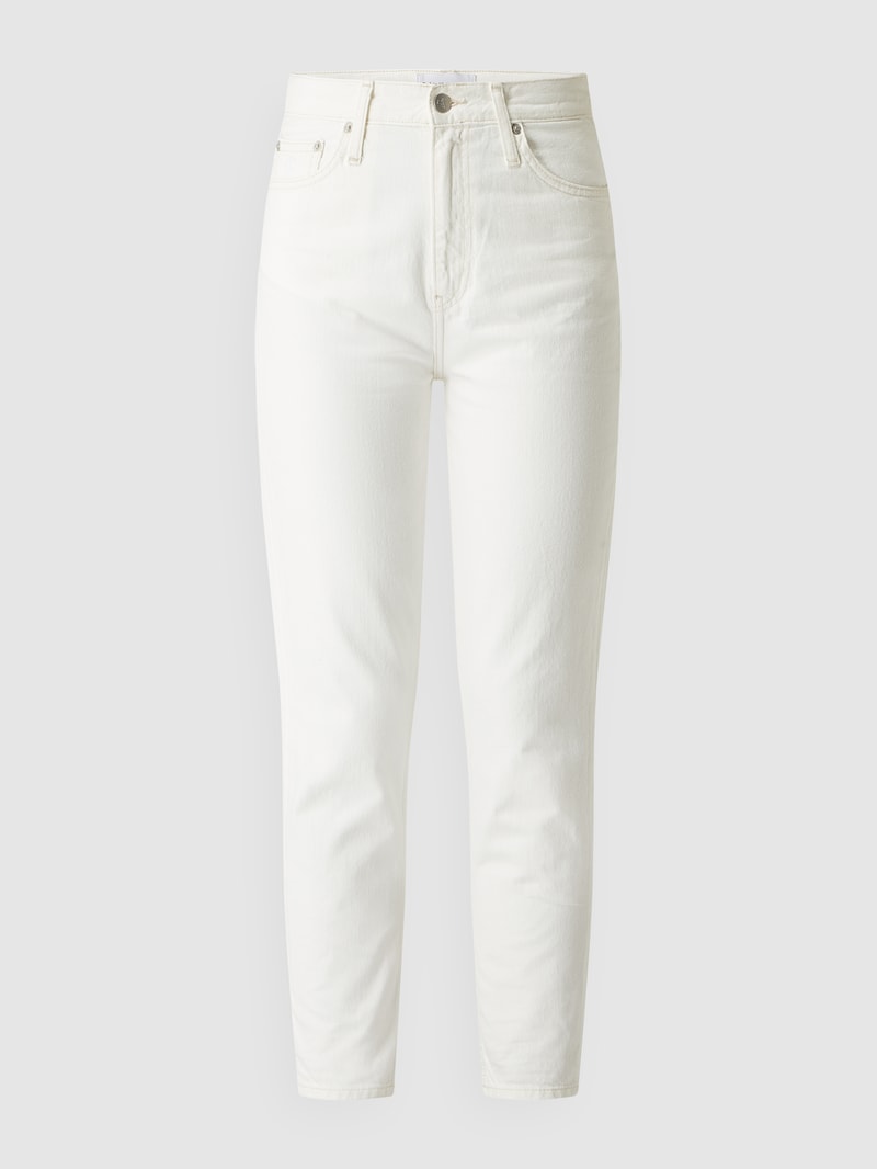 Mom Fit Jeans aus Baumwolle in offwhite