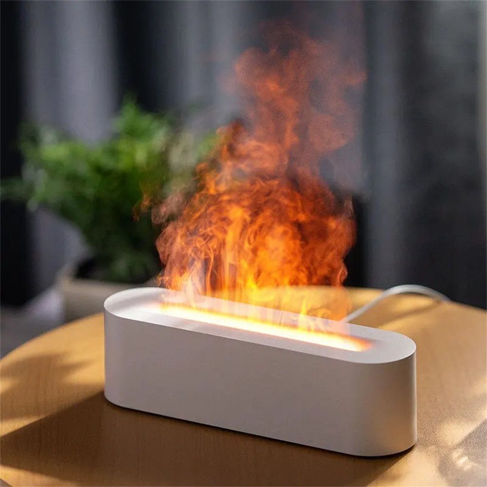 DAYUT Luftbefeuchter Flamme aroma diffusor luftbe feuchter mit 7 farben