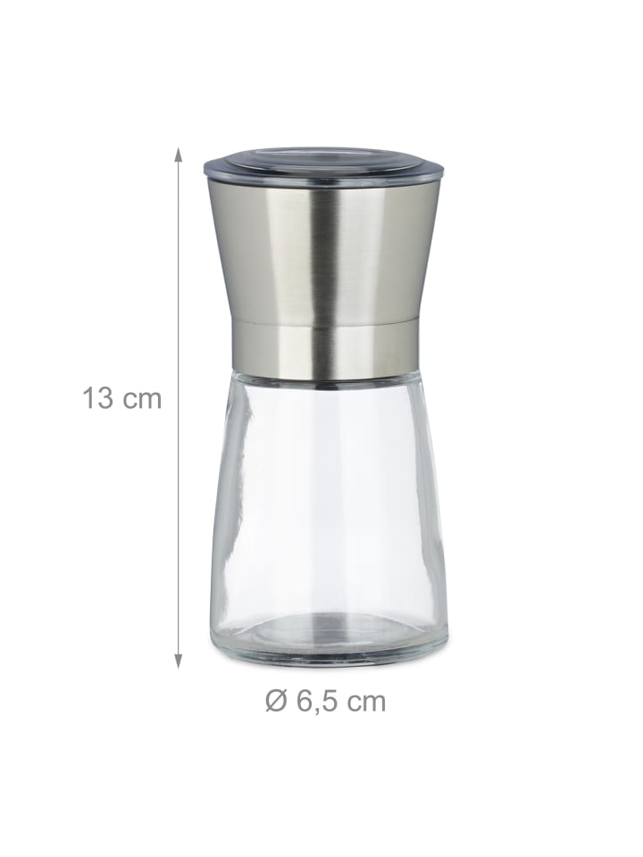relaxdays 2x Pfeffermühle in Silber günstig kaufen onesize