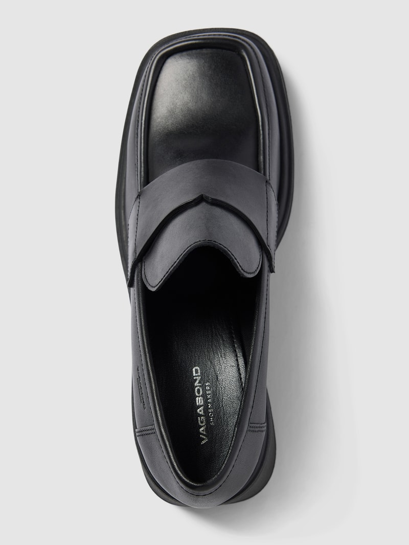 Loafer aus echtem Leder Modell 'DORAH' in schwarz