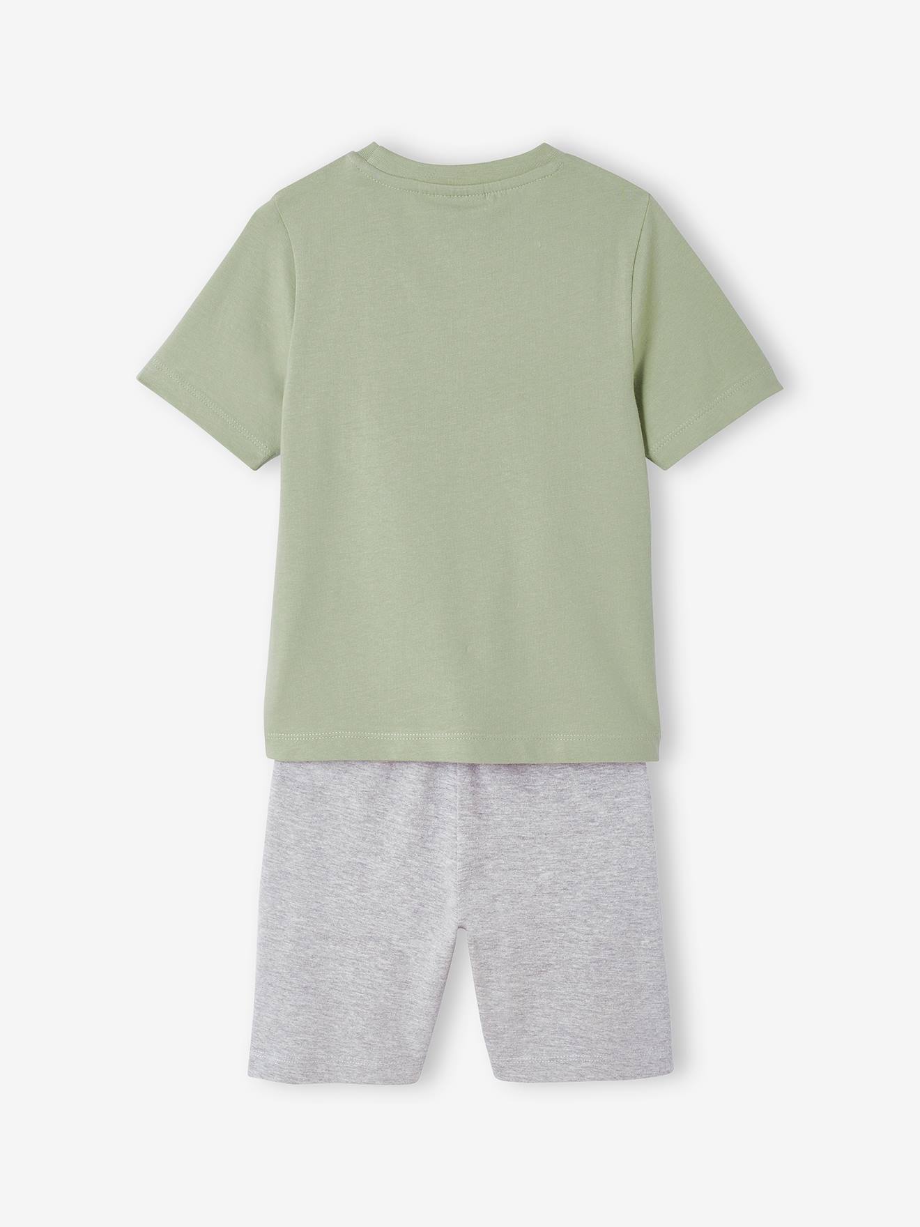 Pyjashort garçon Snoopy Peanuts® vert sauge