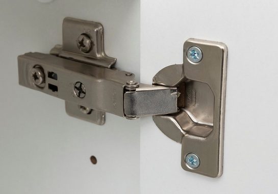 HELD MÖBEL Spiegelschrank Trento, verschiedene Ausführungen und Farben Breite 100 cm, mit 3D-Effekt, Spiegeltüren, Inklusive LED-Beleuchtung